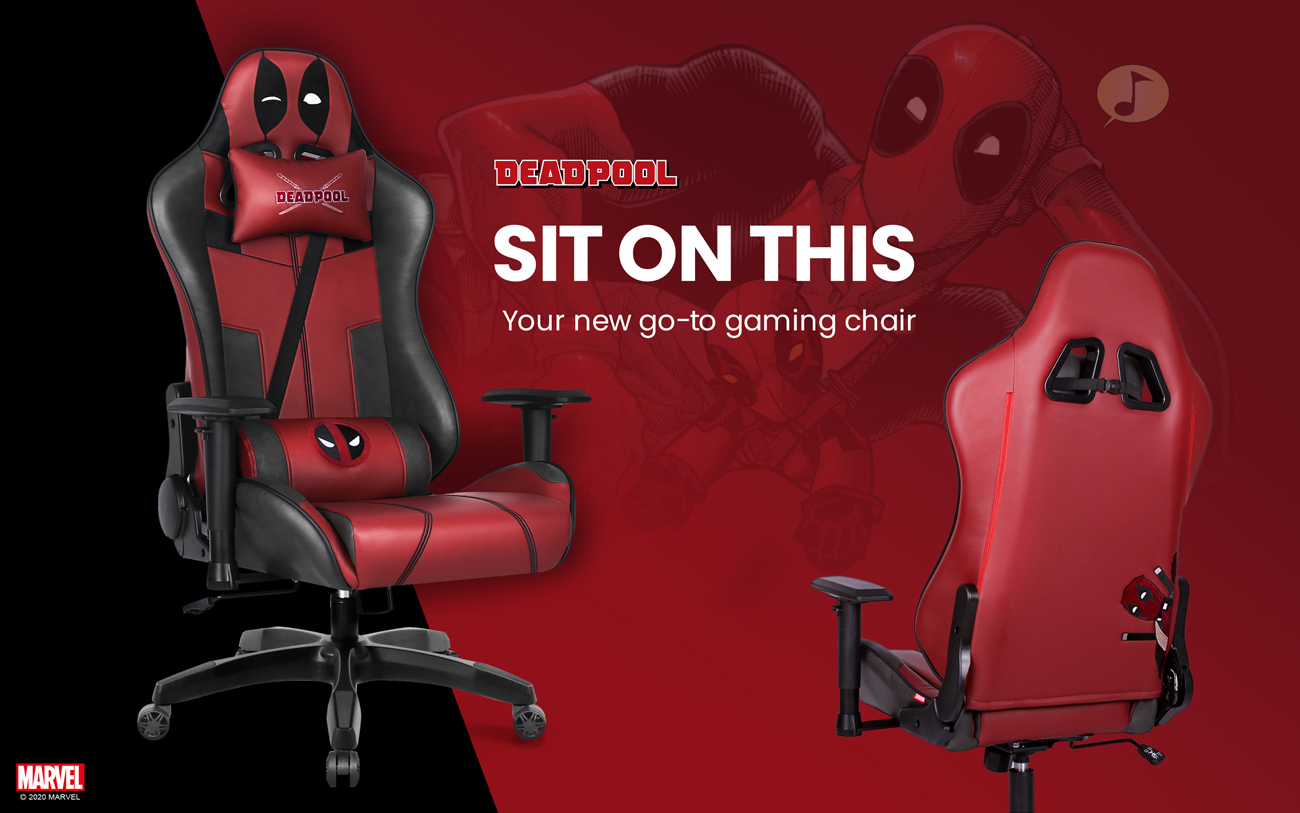 Marvel Avengers Massage Gaming Chair Desk Office Computer